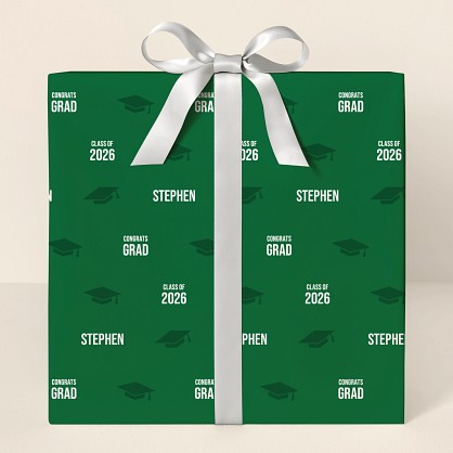 Cap & Tassel Wrapping Paper