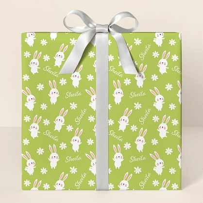 Bunny Hop Bliss Wrapping Paper