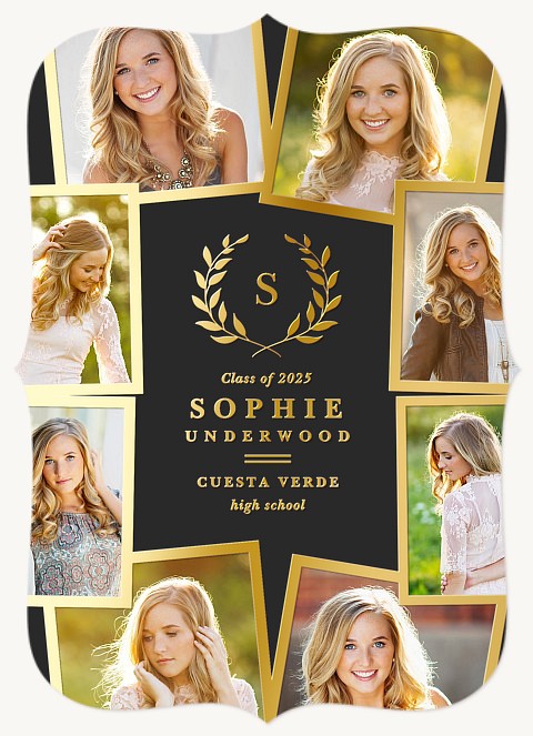 Modern Collage Graduation Announcements