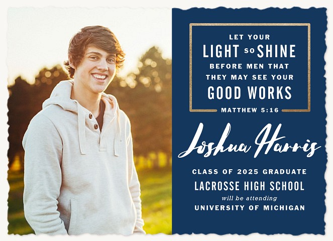 Let Your Light Shine Graduation Announcements