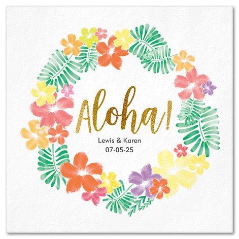 Aloha Custom Napkins