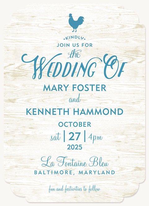 Barnyard Chic Wedding Invitations