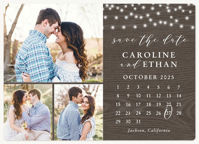 Twinkled Romance Save the Date Magnets