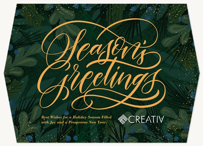 Juniper Flourish Business Holiday Cards