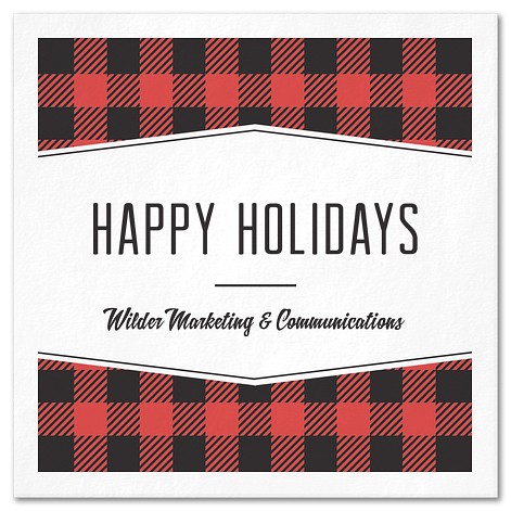 Flannel Greetings Custom Napkins