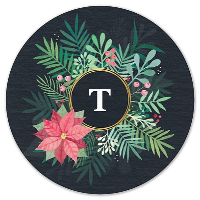 Modern Poinsettia Custom Coasters