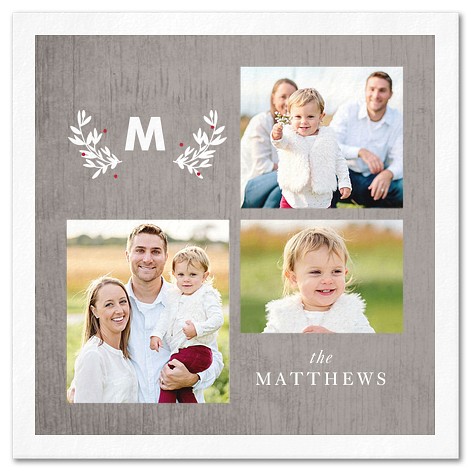 Mistletoe Monogram Custom Napkins