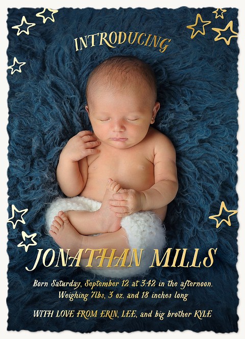 Starlit Intro Baby Announcements