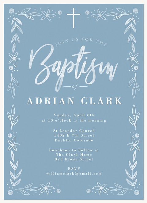 Beautiful Baptism Baptisms & Christening Invitations