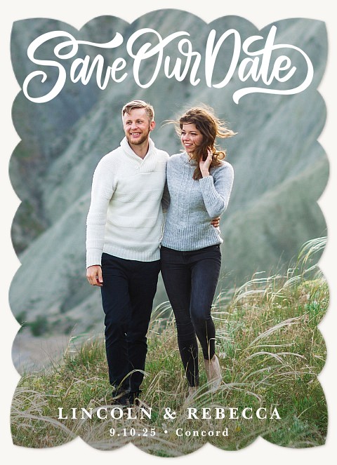 Flowing Love Save the Date Cards