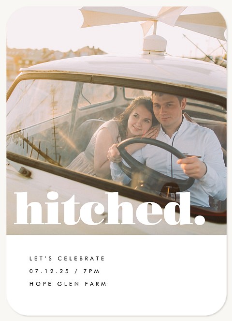 Hitched Wedding Announcements