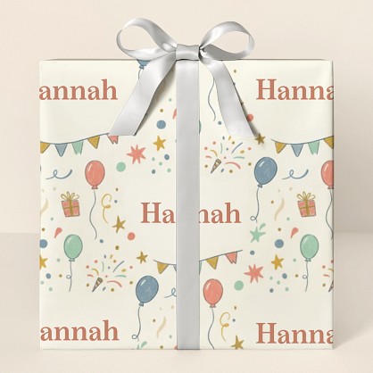 Personalized Congratulations Celebration Wrapping Paper