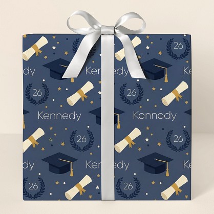 Personalized Graduation Celebration Wrapping Paper