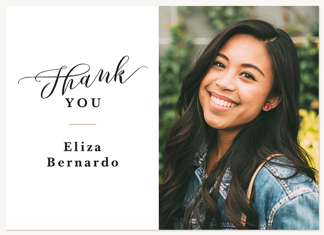 Stylish Sidebar Thank You Cards 