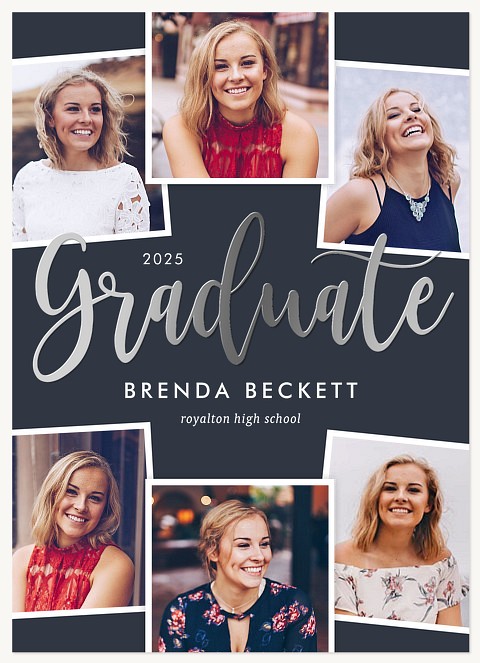 Modern Calligraphy Graduation Announcements