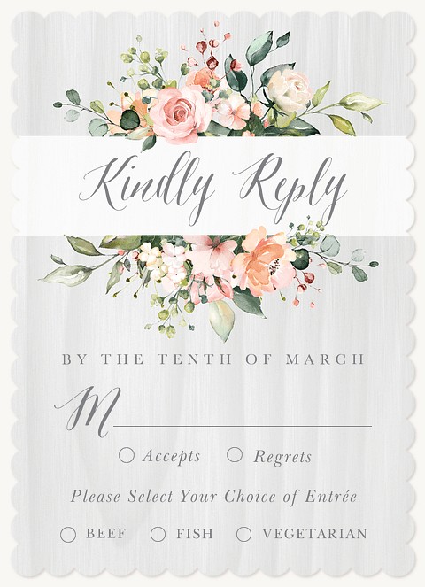 Farmhouse Bloom Wedding RSVP Cards