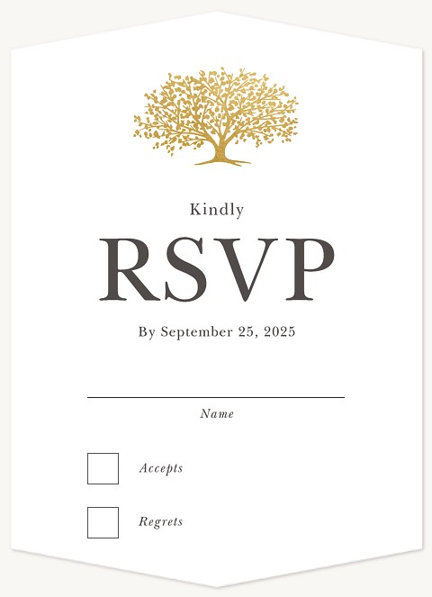 Arboretum Wedding RSVP Cards