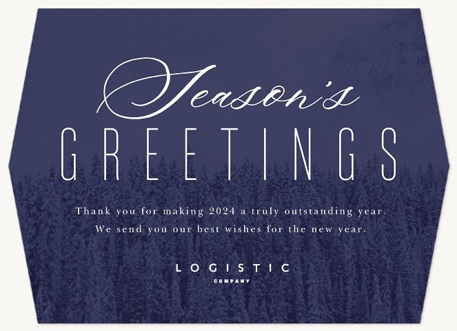 Indigo Forest Business Holiday Cards