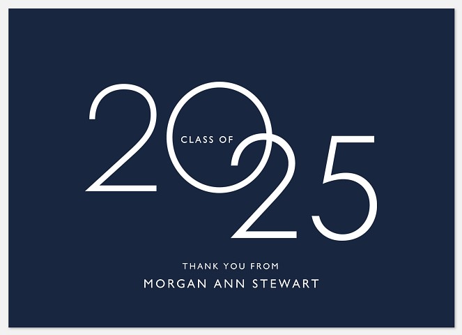 Modern Year Thank You Cards 