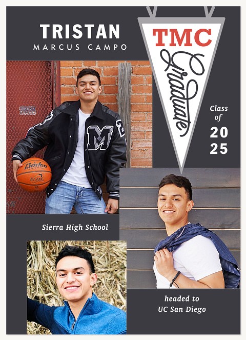 Grad Pennant Graduation Announcements