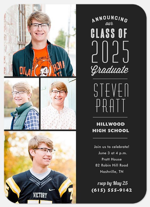 Collegiate Stack Graduation Cards