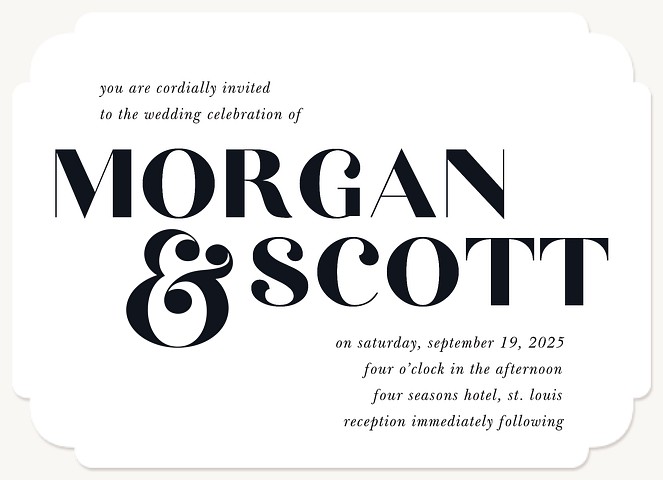 Billboard Wedding Invitations