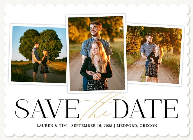 Classic Romance Save the Date Cards