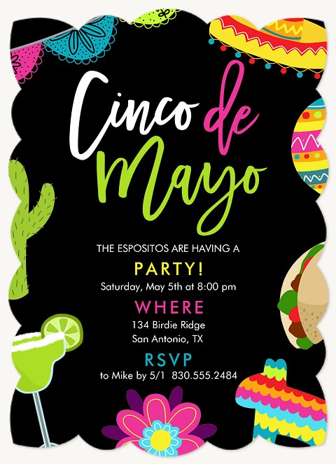 Cinco Celebration Summer Party Invitations