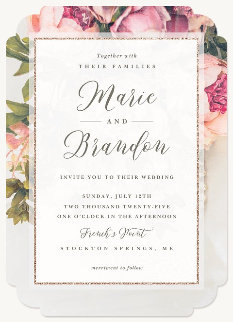 Vintage Blooms Wedding Invitations