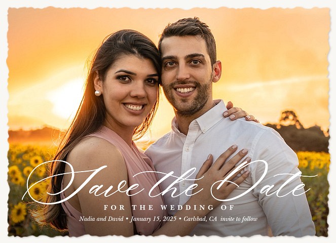 New Romance Save the Date Cards