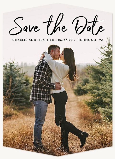 Marker Script Save the Date Cards