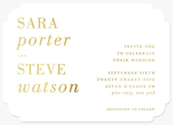 Uptown Wedding Invitations