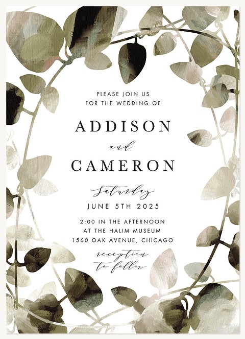 Laurel Trellis Wedding Invitations