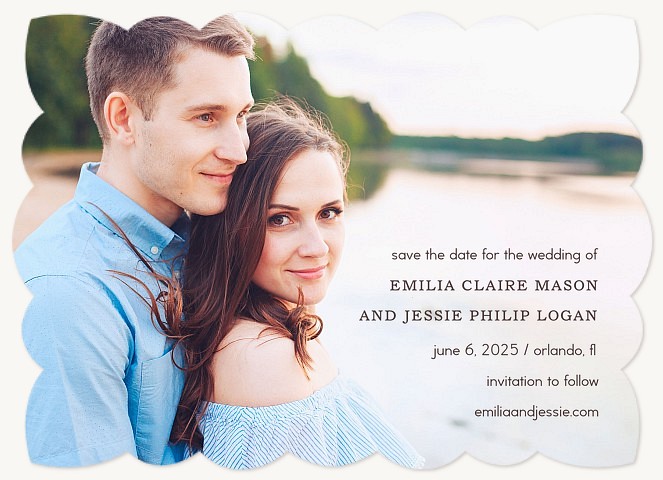 Classic Style Save the Date Cards