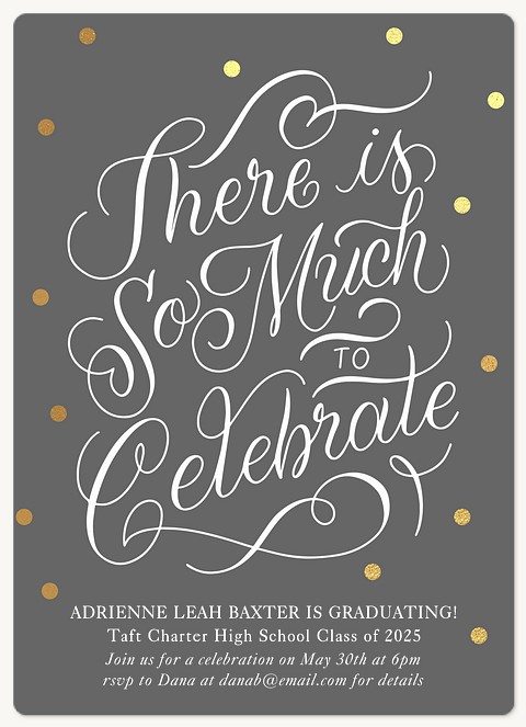 Celebratory Graduation Announcements