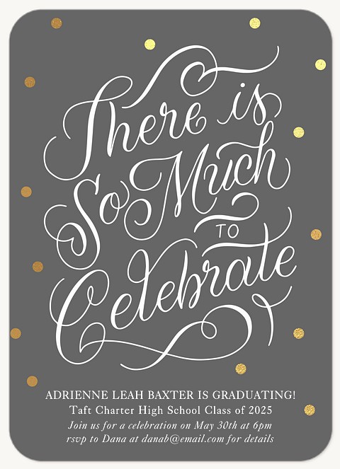 Celebratory Graduation Announcements