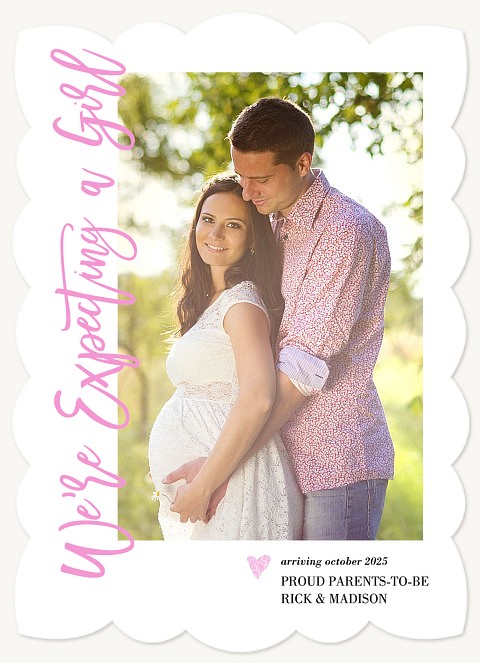 Vertical Script Pregnancy Announcements