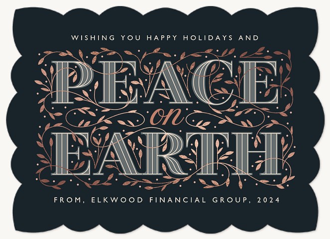 Peace on Earth Business Holiday Cards