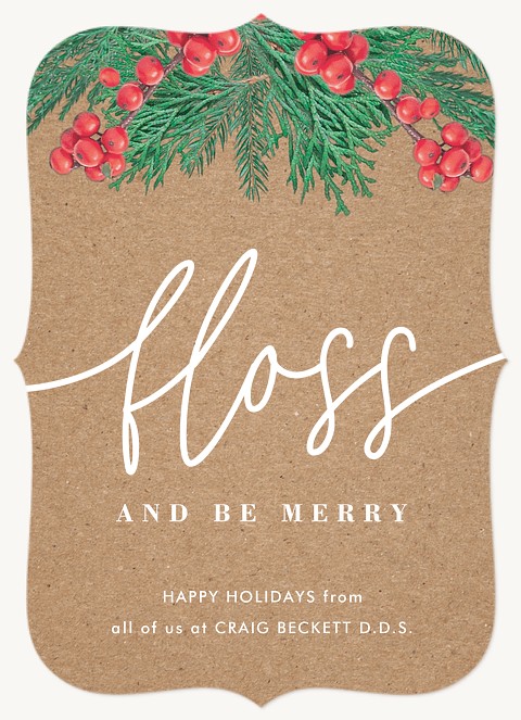 Merry Flossing Business Holiday Cards