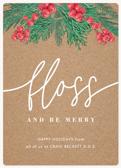 Merry Flossing Holiday & Christmas Magnet Cards