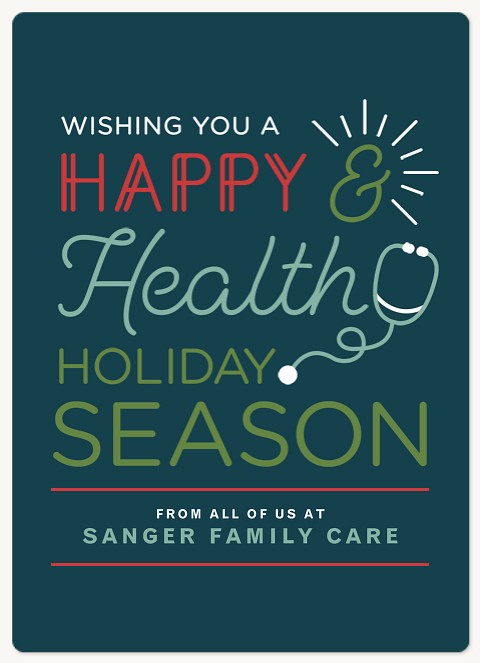 Healthy Holiday Holiday & Christmas Magnet Cards