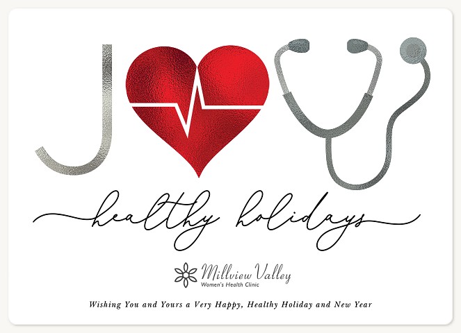 Medical Joy Holiday & Christmas Magnet Cards