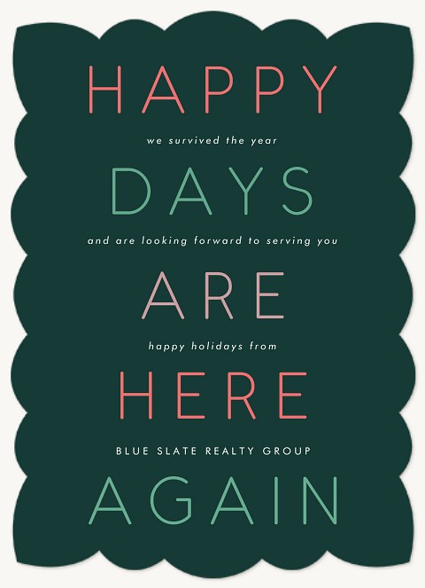 Happy Days Business Holiday Cards