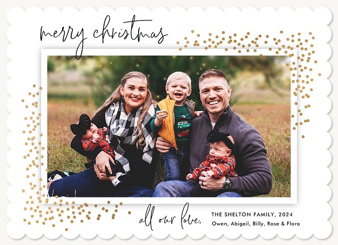 Brilliant Confetti Christmas Cards