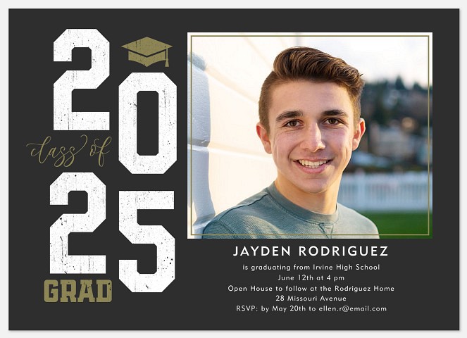 Bold Year Graduation Cards