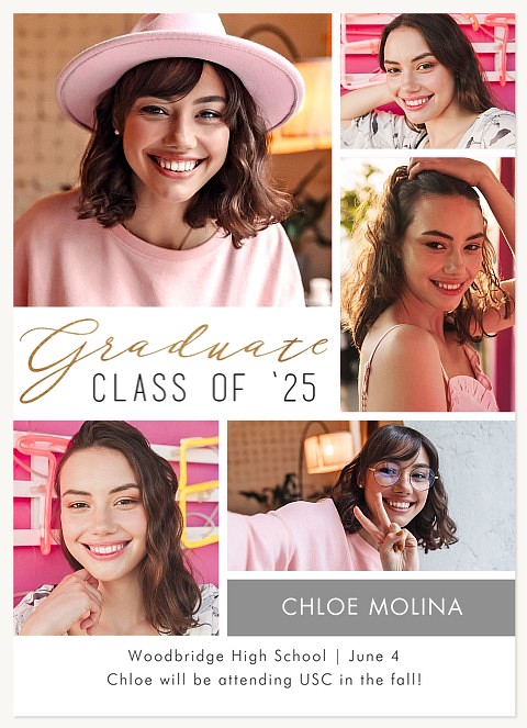 Modern Mosaic Graduation Announcements