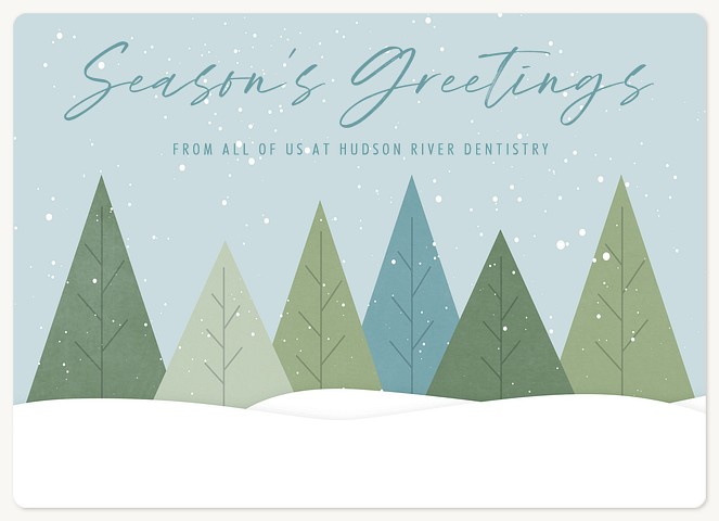 Forest Flurries Holiday & Christmas Magnet Cards