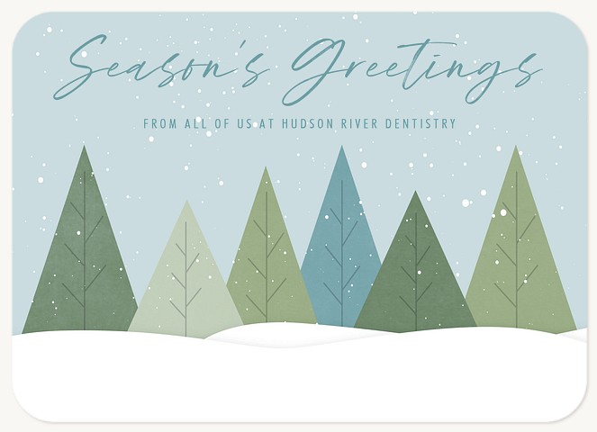 Forest Flurries Business Holiday Cards