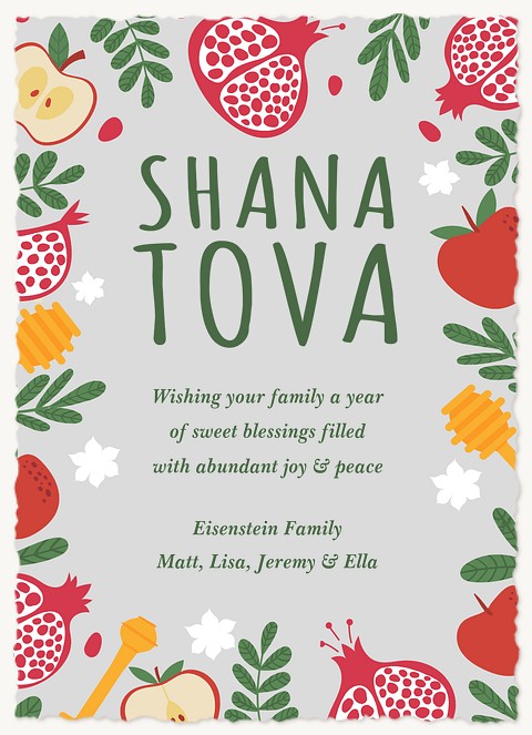 New Year Melody Rosh Hashanah cards