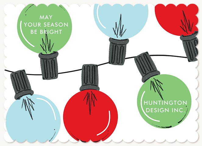 Christmas Lights Business Holiday Cards